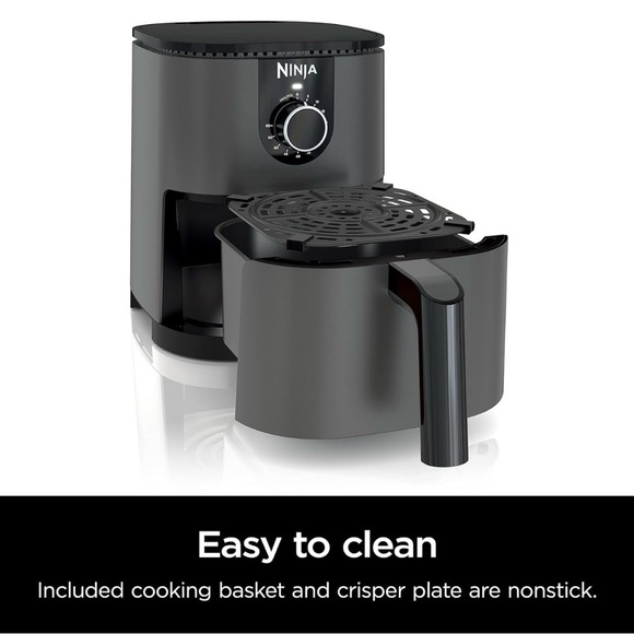 Ninja Mini Air Fryer, 2 Quarts, Compact, Nonstick, with Quick Set Timer, Grey​​ - Picture 3 of 8